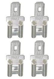 QTY4 F2 TO F1 STEP-DOWN TIN-PLATED TERMINAL ADAPTER 0.250 FEM TO 0.187 MALE