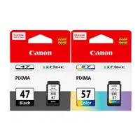 在飛比找陽信商店街優惠-Canon PG-47+CL-57 原廠墨水組合(1黑1彩)