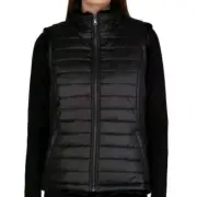 *NWT* Nicole Miller Original Ladies Faux Fur Reversible Full Zip Vest (Black,M)