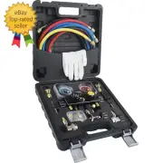 HVAC R410A Manifold Gauge Set AC R134A, Freon R22 R32 410A 134A Diagnostic Manif