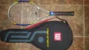 New Wilson HPS Hyper Pro Staff 6.7 racket strung (specs of HPS 6.6) MP nc 95 1/2