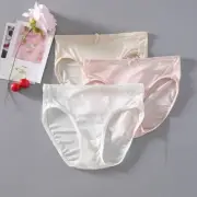 3pcs Kids Silk Panties Underwear Knickers Pack Size 6 Hipster Briefs for Girls