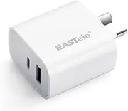 20W Fast Charger USB C 2 Port Wall Charger AU Plug USB-C PD3.0 QC3.0 USB-A Fast Charging for iPhone 16 15 14 13 12 11 Samsung Google Huawei