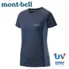 【Mont-Bell 日本 女 COOL T 短袖排汗T恤《石墨藍》】1114456/圓領衫/排汗衣