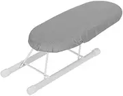 Tabletop Ironing Board,Mini Ironing Board Tabletop,Ironing Boards Mini Ironing Board Foldable Sleeve Cuffs Collars Ironing Table for Home Travel UseFashion Grid(Anti-Scald Silver