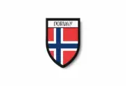 PATCH PATCHES EMBLEM IRON ON GLUE PRINT FLAG world crest norway