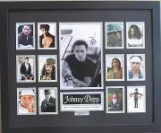 JOHNNY DEPP SIGNED LIMITED EDITION FRAMED MEMORABILIA