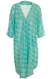 Beaded Print Dress--HAM-91320N