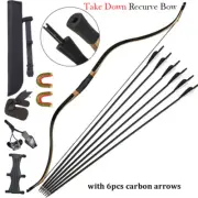 52 in TOPARCHERY Traditional Takedown Recurve Bow Horsebow for Target Hunting