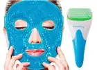 Face Ficial JADE ICE ROLLER – Natural 100% Real Jade Roller Anti Wrinkle w/ MASK