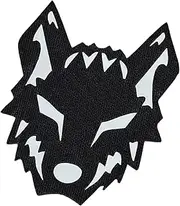 [LEGEEON] Wolf Tactical Military Morale Lasercut Patch [Black White]