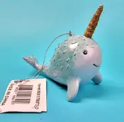 Narwhal Christmas Ornament Nautical Ocean Sea Aquatic Holiday New