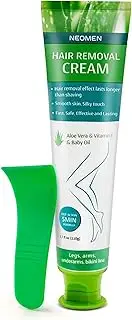 NEOMEN Hair Removal Cream - Premium Depilatory Cream - Painless Flawless Hair Remover for Women & Men