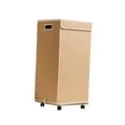 Laundry Hamper - Slim Laundry Basket with Lid & Wheels - Collapsible Hamper
