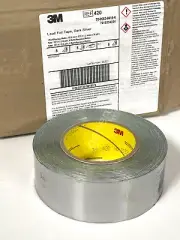 GENUINE 3M LEAD FOIL TAPE 420 DK-SILVER 2 in Wide X 36 yds Length 6.8 Mil Thick