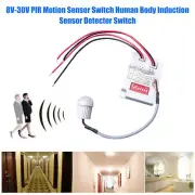 12V 24V PIR Motion Sensor Switch IR Infrared Human Induction Time