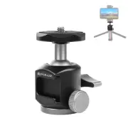 Mini Ball Head Tripod Adapter 1/4" Screw Cold Shoe Mount Universal for Cameras