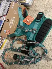 Arcadia Trail Dog Harness Collar Leash Matching Set Medium
