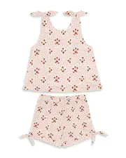 Minnow Girls' Tie Knot Top & Bloomers Set - Baby, Little Kid, Big Kid
