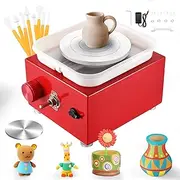 PaNt Mini Potter's Wheel, 2000 RPM Electric Pottery Wheel, Ceramic with Removable ABS Basin and 6.5/10 cm Turntable, Ceramic Machine for Ceramic Work, Ceramic, Clay Art, Craft, Gift, DIY