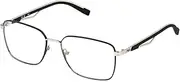 [Fila] VFI879 0583 Palladio C/PARTI NERO LUCIDO 55/17/145 Men's Glasses, 0583 Palladio C/Parti Nero Lucido, 55/17/145