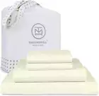 100% Cotton Sheets for Queen Size Bed - 600 Thread Count Queen Bed Sheets Set wi