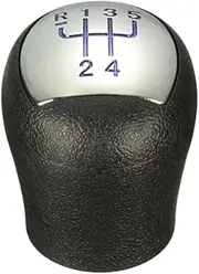 NFGEGPKPHA Car Gear Shift Knob Fit for Renault Fit for Megane Clio II 2 MK2 172 182 RS Sport Chromed MT GearShifter Lever Stick Pen Arm Head Ball POMO(Blue)