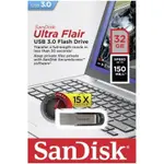 SANDISK 32GB CZ73 ULTRA FLAIR USB 3.0 高速隨身碟 台灣代理