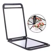 CUTICATE Foldable Double Sided Barber Salon Hair Stylist Hand-Held Mirror
