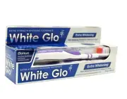 White Glo Extra White Whitening Toothpaste Toothbrush Toothpicks Set 150g NEW