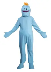 Adult Rick And Morty Mr. Meeseeks Costume, Medium