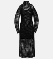[Alaia] Alaïa Sheer net gown AU 12 black