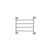 Lillian 600x450mm Heated Towel Rail, Brushed Nickel