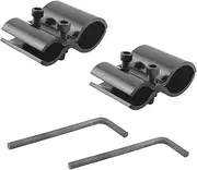 2pcs Black Barrel Mounting Brackets, Metal Extension, Laser Torch, Clamp with Hex Wrench