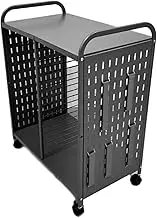 2 Tier Computer Tower Stand,Holder Stand Cart with Rolling Caster Wheels,Mobile PC Tower Applies to Office Study Bedroom Internet(Color1)