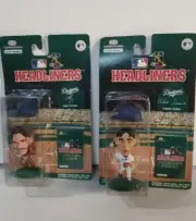 Mike Piazza Hideo Nomo LA Dodgers Headliners 3" Action Figures 1996 MLB Baseball