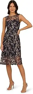 [Adrianna Papell] Women's Embroidered Midi Dress