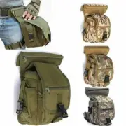 Mens Outdoor Motorcycle Drop Leg Bag Tactical Hiking Waist Fanny Pack Pouch US