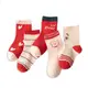 【STAR BABY】舒適學生童襪5入套組-紅色小熊