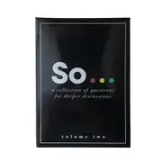 1 Pack So Cards Deep Conversation Starters Question Card Game For All Occasions (Volume Two)