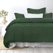 Super King Quilt Cover Set with Extra Standard Pillowcase - Sage