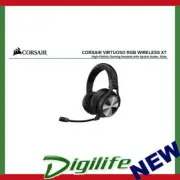 Corsair Virtuoso RGB Wilress XT Black 7.1 Audio. High Fidelity Ultra Comfort