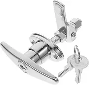 COHEALI Sliding Door Lock with T Shaped Handle Heavy Duty Garage Door Lock and Handle Replacement for Barns and Garages Ergonomic Design for Easy Installation and Comfortable Grip
