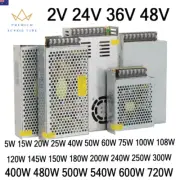 12V 24V 36V 48V 5V DC Power Supply SMPS 1A 2A 3A 5A 10A 110V AC 220V to 12Volt 4