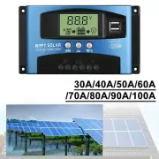 30A-100A MPPT Solar Panel Regulator Charge Controller 12V/24V Focus Tracking New