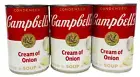 Campbell's Cream of Onion Condensed Soup 10.5 oz 3 Cans Campbells