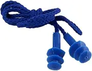 Noise Reduction Comfortable Ear Protectors for Learning Travel Music Blue Design Noise Earbuds with Humanized Lanyard for Easy Use and Cleaning