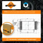 Air Con Condenser fits MAZDA 6 GH 2.5 07 to 13 L5-VE AC Conditioning NRF Quality