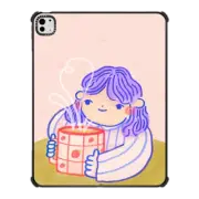 iPad Pro 13-inch (M4) iPad Impact Case morning coffee by smoleart