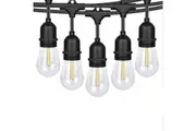 20pc Milano Edison Globe Solar Lamp String Lights Home/Patio Decor White